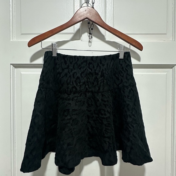 Free people leopard print fit and flare punk steampunk gorpcore size 4 NWOT - Picture 2 of 3